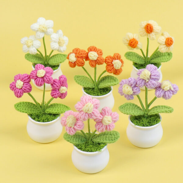 Mini Flores Tejidas a Crochet